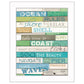 Ocean Rules 2 White Framed Print Wall Art