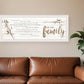 We are Family White Framed Print Wall Art