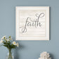 Simple Words Faith 1 White Framed Print Wall Art