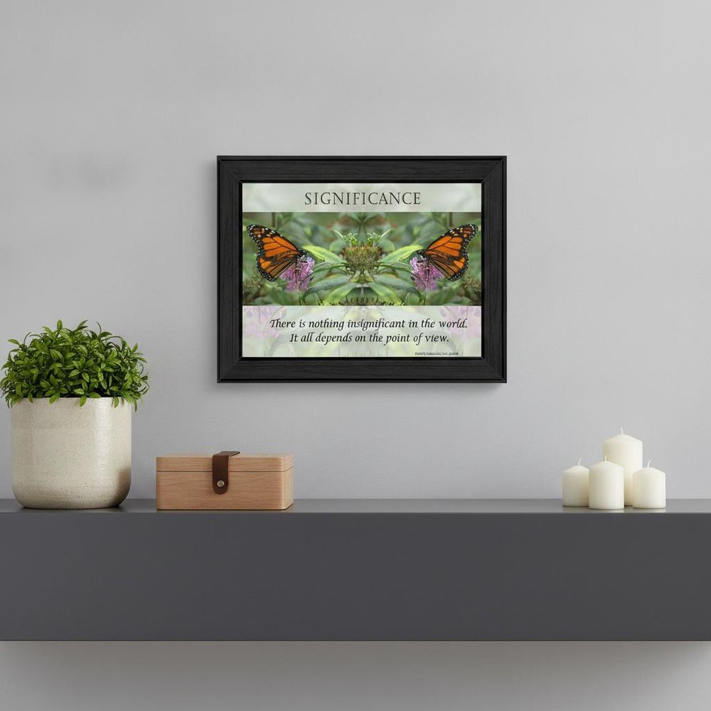 Significance 1 Black Framed Print Wall Art