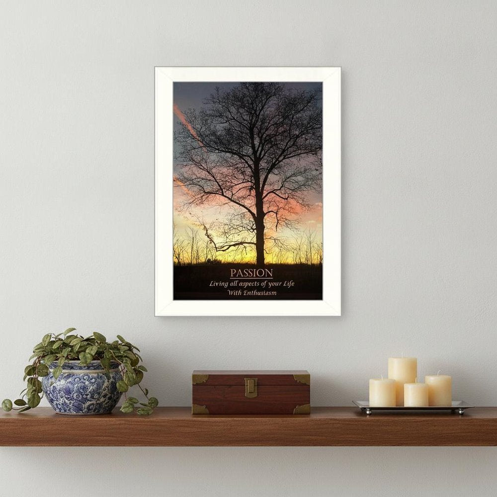 Passion 2 White Framed Print Wall Art