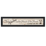 Kitchen Is The Heart of The Home 1 Black Framed Print Kitchen Wall Art