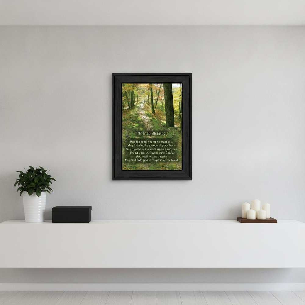 Irish Blessing Black Framed Print Wall Art