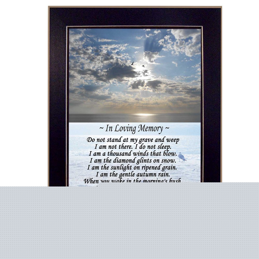 In Loving Memory 2 Black Framed Print Wall Art