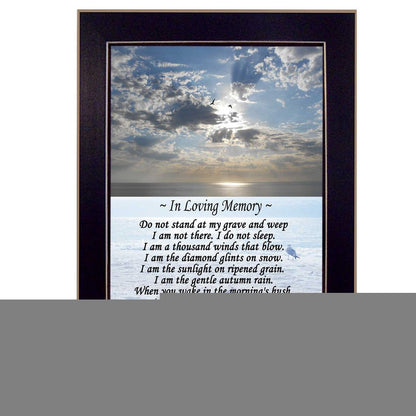 In Loving Memory 2 Black Framed Print Wall Art