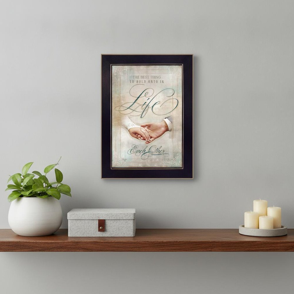 Each Other 1 Black Framed Print Wall Art