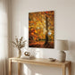 Autumn Leaves 4 Black Framed Print Wall Art