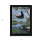 On Eagles Wings 1 Black Framed Print Wall Art