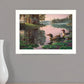 Northern Tranquility 2 White Framed Print Wall Art