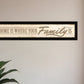 Home Is? 2 Black Framed Print Wall Art