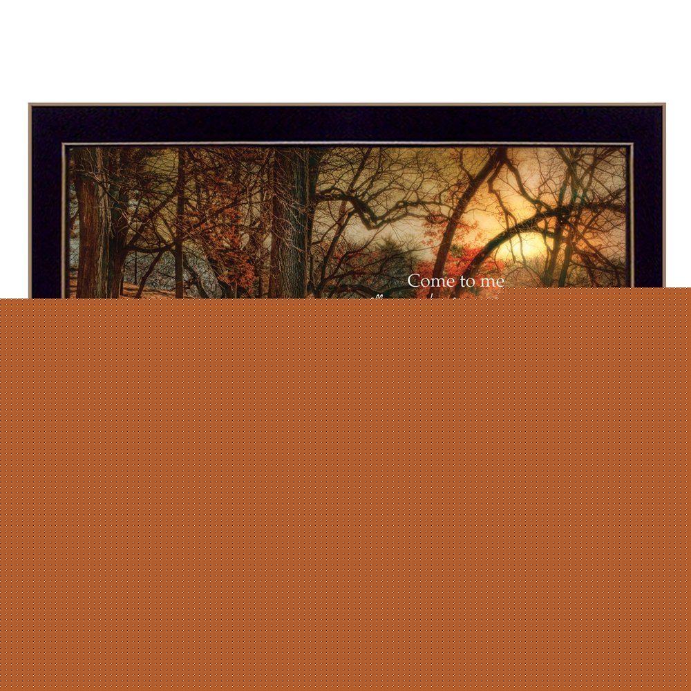 I Will Give You Rest 2 Black Framed Print Wall Art