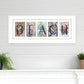 Beach 4 White Framed Print Wall Art