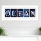 Ocean 2 White Framed Print Wall Art