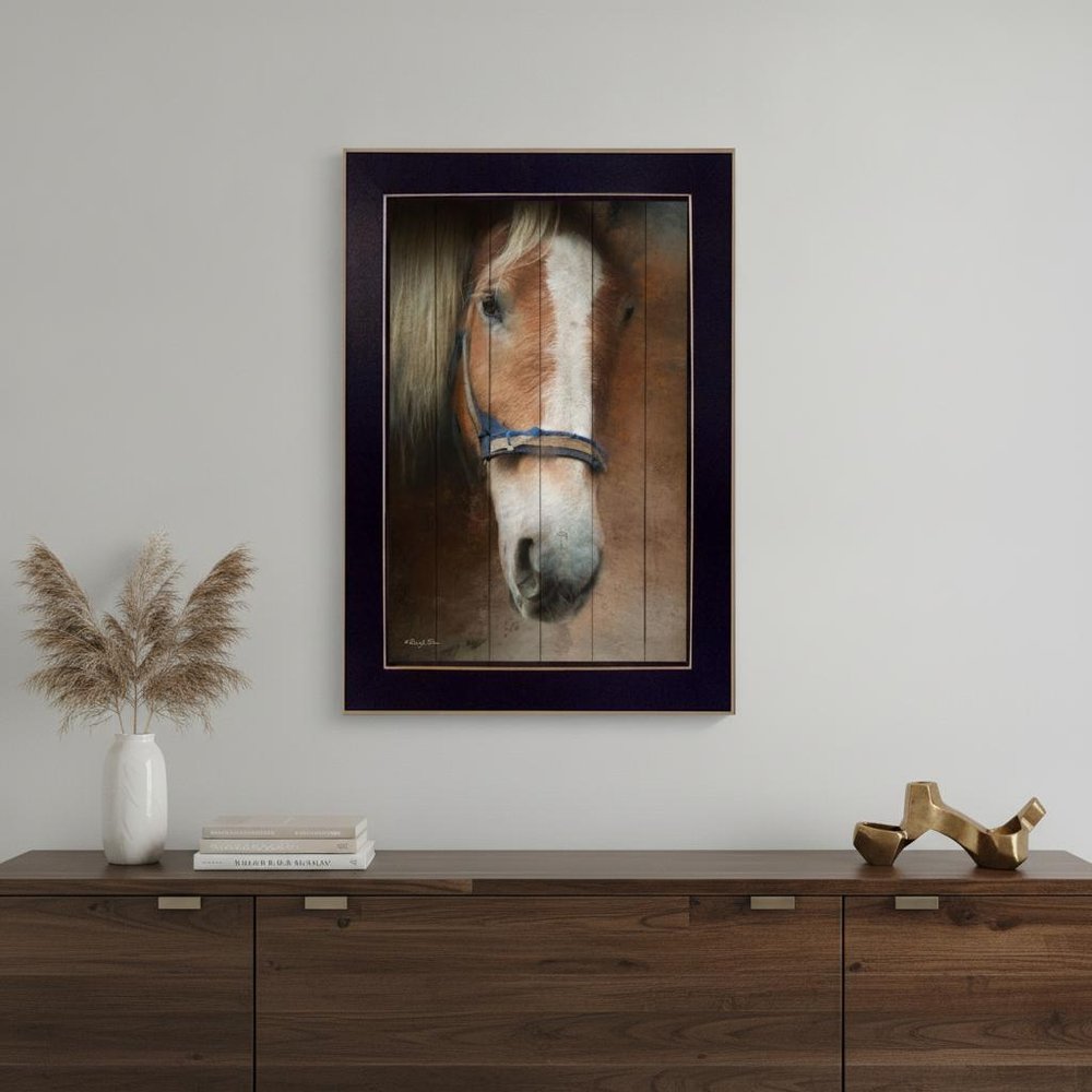 Blaze Black Framed Print Wall Art