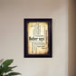 Mother Says 1 Black Framed Print Wall Art