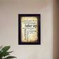 Father Says 1 Black Framed Print Wall Art