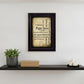 Papa Says Black Framed Print Wall Art