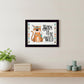 Born to be Wild 1 Black Framed Print Wall Art