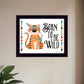Born to be Wild 1 Black Framed Print Wall Art