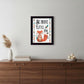 Be Brave Little One 1 Black Framed Print Wall Art