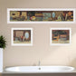 Set Of Three COUNTRY BATH White Framed Print Bathroom Wall Art