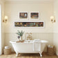Set Of Three COUNTRY BATH White Framed Print Bathroom Wall Art