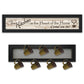 Set Of Two The Kitchen with Seven Peg Mug Rack 1 Black Framed Kitchen Wall Art