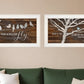 Set Of Two Spread Your Wings 1 White Framed Print Wall Art