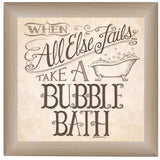 When All Else Fails 1 Brown Framed Print Bathroom Wall Art