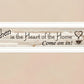 Kitchen Is The Heart of The Home White Framed Print Kitchen Wall Art