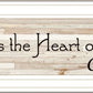 Kitchen Is The Heart of The Home White Framed Print Kitchen Wall Art