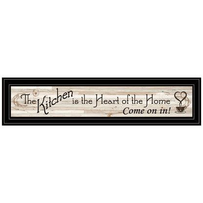 Kitchen Is The Heart of The Home 7 Black Framed Print Kitchen Wall Art