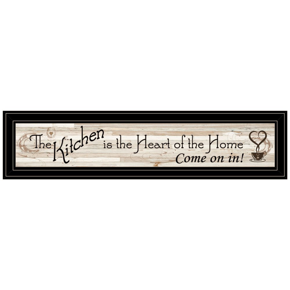 Kitchen Is The Heart of The Home 7 Black Framed Print Kitchen Wall Art