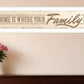 Home Is? 3 White Framed Print Wall Art
