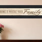 Home Is? 4 Black Framed Print Wall Art