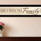 Home Is? 5 Black Framed Print Wall Art