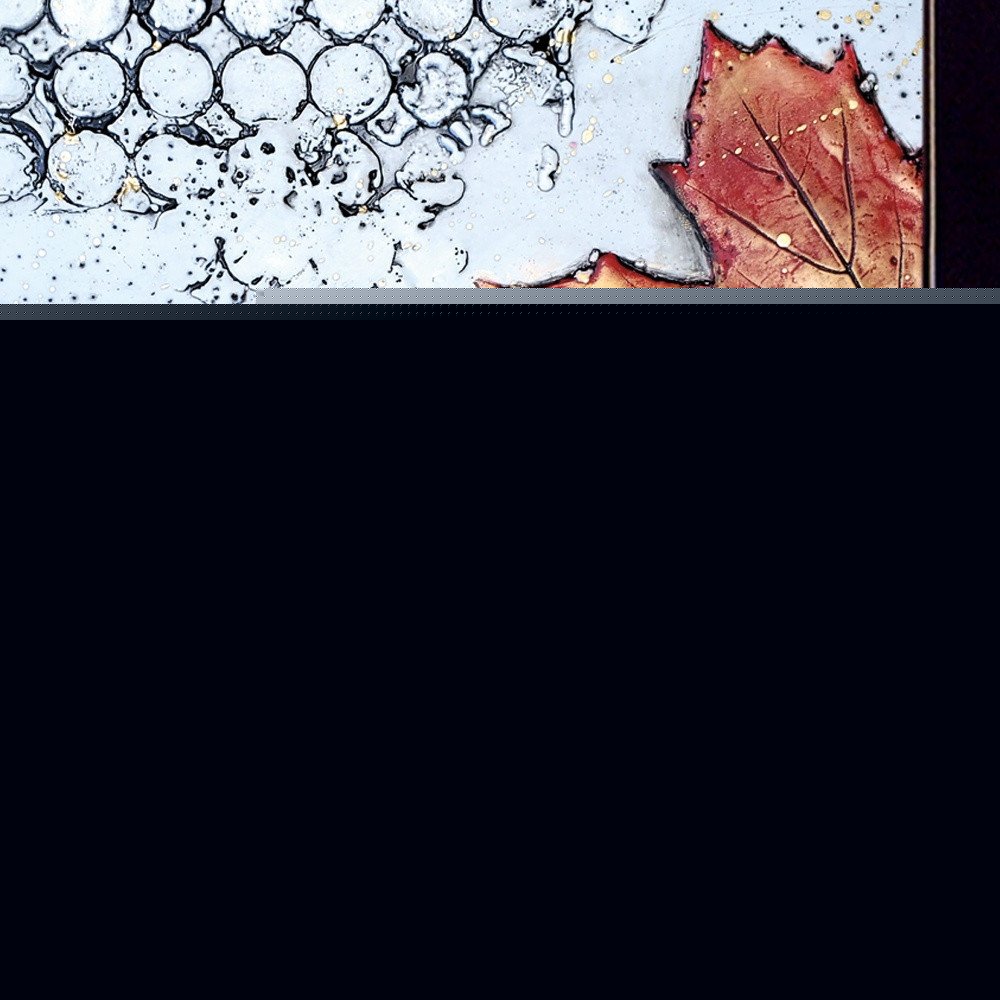 Channeling Fall 3 Black Framed Print Wall Art