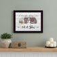 Let It Snow 1 Black Framed Print Wall Art