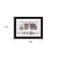 Let It Snow 1 Black Framed Print Wall Art