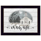 OH HOLY Night 1 Black Framed Print Wall Art