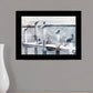 Birds on a Pier 1 Black Framed Print Kitchen Wall Art
