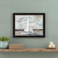 Sailboat on Water 1 Black Framed Print Wall Art