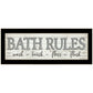 Bath Rules 3 Black Framed Print Bathroom Wall Art