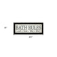 Bath Rules 3 Black Framed Print Bathroom Wall Art
