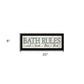 Bath Rules 3 Black Framed Print Bathroom Wall Art