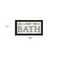When in Doubt Take a Bath Black Framed Print Bathroom Wall Art