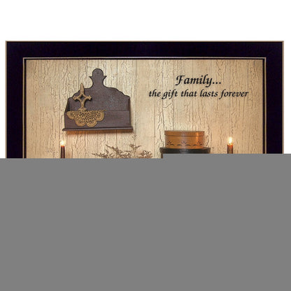 Forever Family 1 Black Framed Print Wall Art
