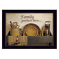 Family Gather Here 1 Black Framed Print Kitchen Wall Art