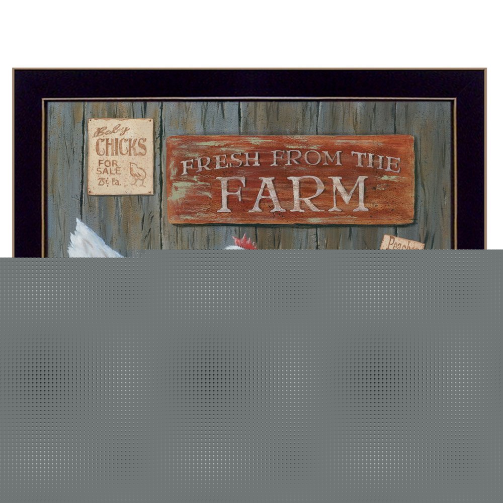 Fresh from the Farm 1 Black Framed Print Wall Art
