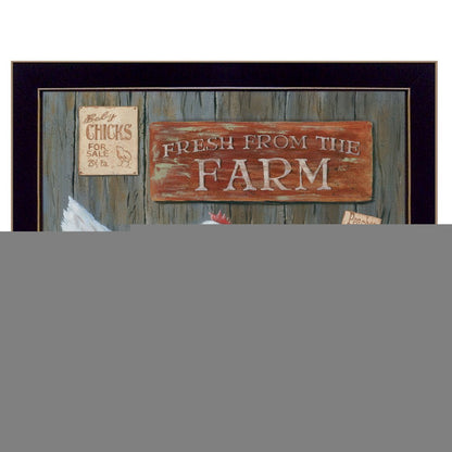 Fresh from the Farm 1 Black Framed Print Wall Art
